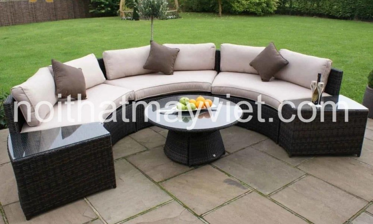 Bàn Ghế Sofa Mây Tre BGSF004